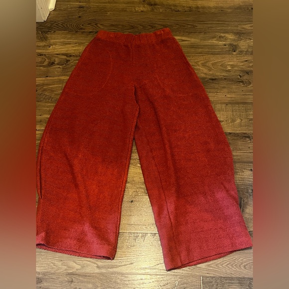 FREE PEOPLE  Changing Tides Cotton Crop Top & Pants - Rust - NWT- XS - Picture 13 of 16